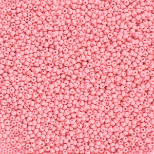 Czech Seed Beads Size 11/0 - Opaque Matte Pink(Permalux)