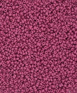 Czech Seed Beads Size 11/0 - Opaque Matte Purple-Magenta (Permalux)