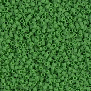 Delicas 11/0 - Opaque Matte Pea Green