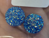 Acrylic Round Druzy Centres