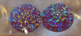 Acrylic Round Druzy Centres