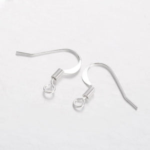 Silver Fish Hook Earring Findings - 20pk