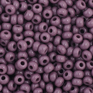 Czech Seed Beads Size 11/0 - Opaque Dark Mauve