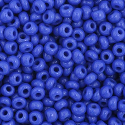 Czech Seed Beads Size 11/0 - Opaque Royal Blue