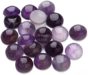 Stone Amethyst Centres - 2pk