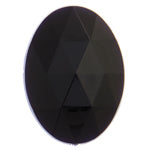 Acrylic Oval Gems, Black - 4 pk