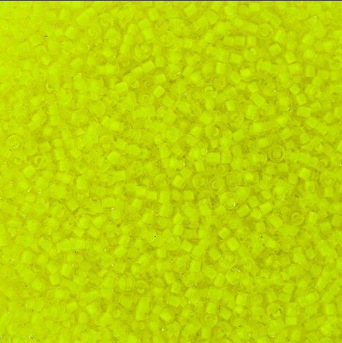 Czech Seed Beads Size 11/0 - C/L Crystal Neon Yellow