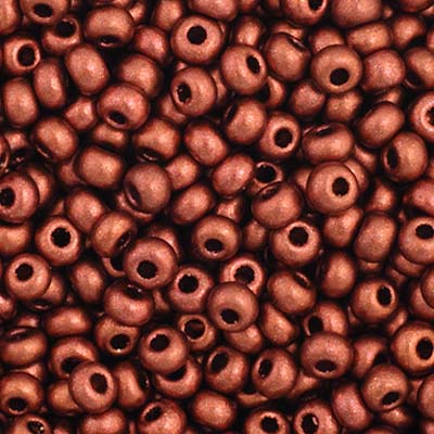 Czech Seed Beads Size 11/0 - Metallic Copper