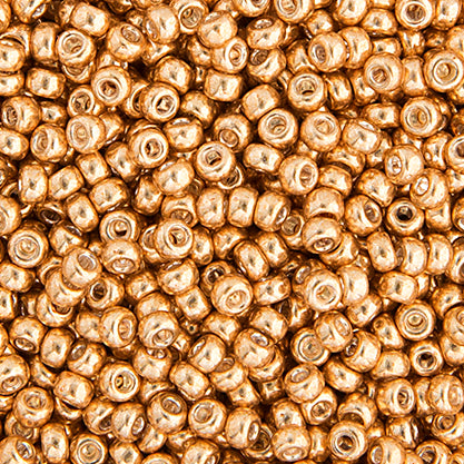 Miyuki Size 11/0 Seed Bead - Metallic Gold (Galvanized)