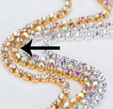 Metal Rhinestone Banding - ss6