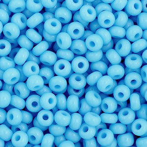 Czech Seed Beads Size 11/0 - Opaque Light Blue