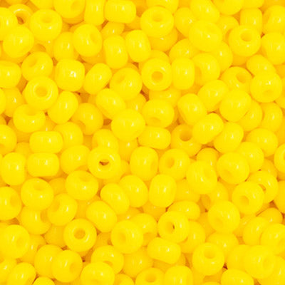 Czech Seed Beads Size 11/0 - Opaque Golden Yellow