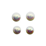 Acrylic Round Centres - Pearl, Various Styles & Sizes