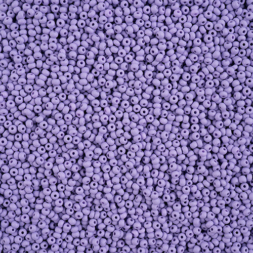 Czech Seed Beads Size 11/0 - Opaque Matte Lavender (Permalux)