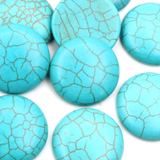 Stone Turquoise Centres, Turquoise - 2pk