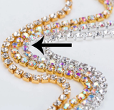 Metal Rhinestone Banding - ss6