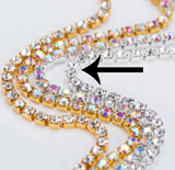 Metal Rhinestone Banding - ss6